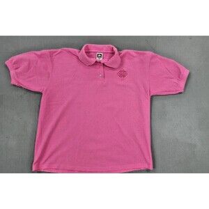 Womens Polo Shirt XL Pink with Emroidered Tabasco Logo